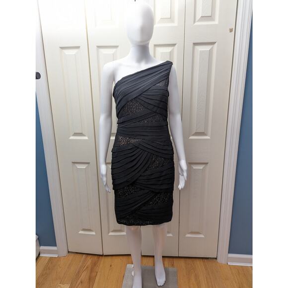 Tadashi Shoji Dress Size 4 Sheath Lace Wedding Guest Cocktail Party Formal Date - Picture 14 of 16